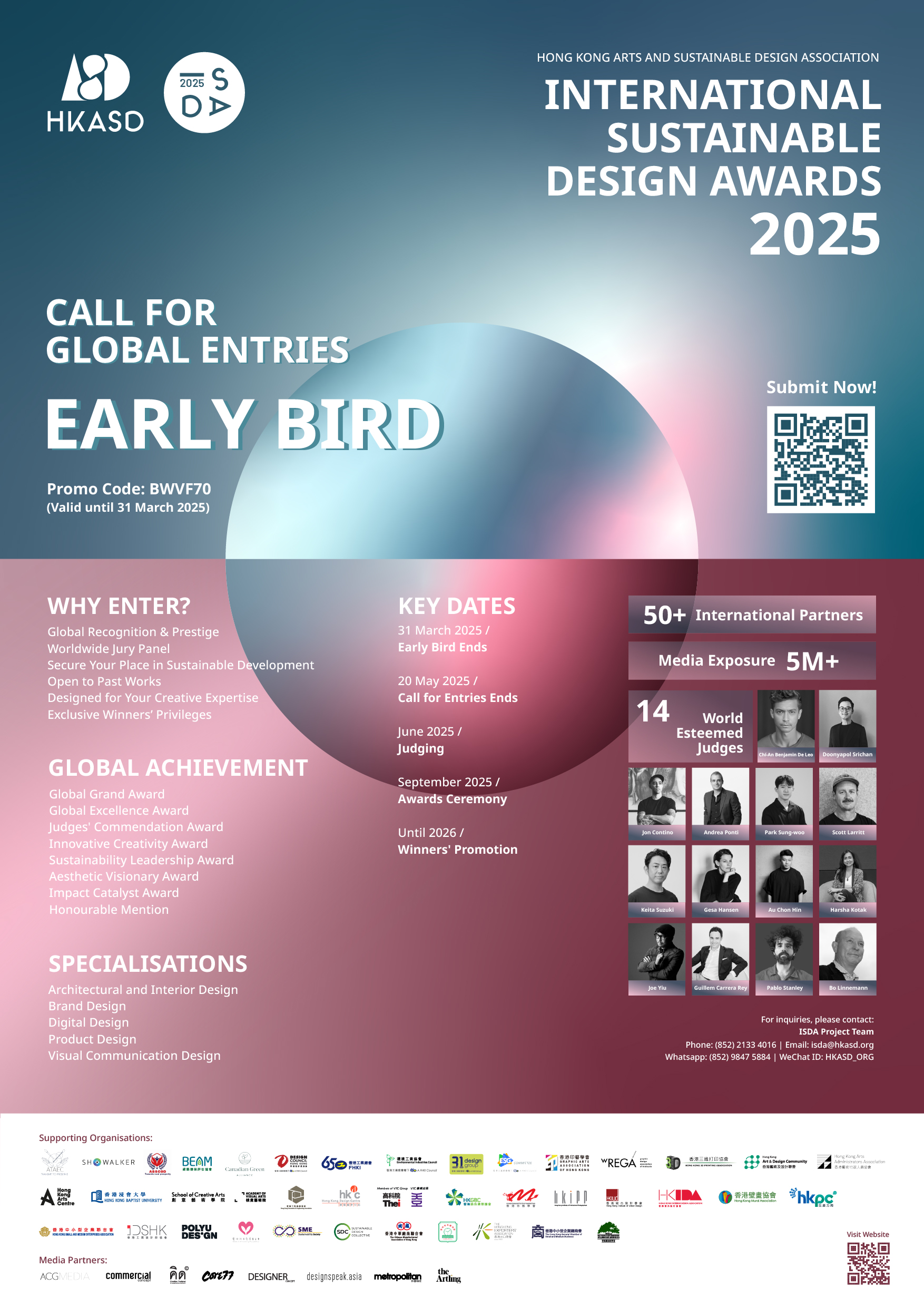 International Sustainable Design Awards 2025 ISDA2025 Poster